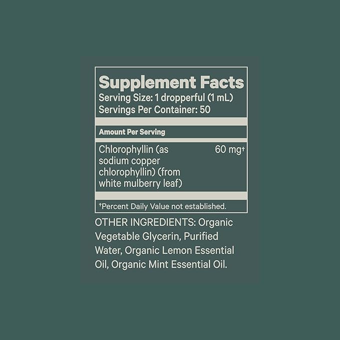 Juna Detox Chlorophyll Drops — Daily Wellness &amp Detox Support | Lemon Mint Spa Water Taste | Supports Cellular Health Cleanse and Internal Freshness | 60mg Chlorophyll per Serving