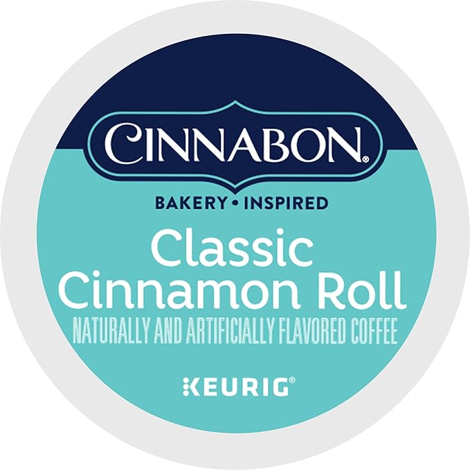 Cinnabon Classic Cinnamon Roll Keurig Single-Serve K-Cup Pods Light Roast Coffee 48 Count