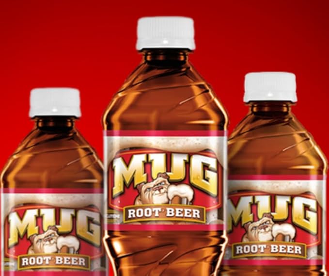 B4Y-Mug Root beer Soda 20 oz Bottles (12)