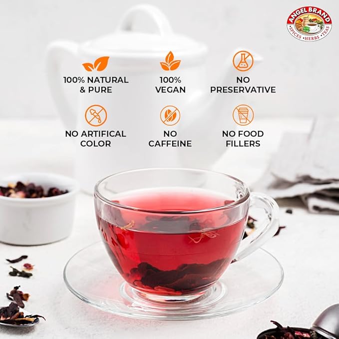 Angel Brand Sorrel Tea Bags 20 – Pack of 3 – Hibiscus Flower Tea for Refreshing Flavor &amp