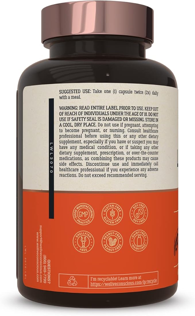LiverWell Liver Cleanse Rejuvenation Metabolic Support - Liver Supplement for Liver Health w/Highly Bioavailable Milk Thistle Extract N-Acetyl Cysteine Alpha Lipoic Acid Zinc Selenium - 60 Caps