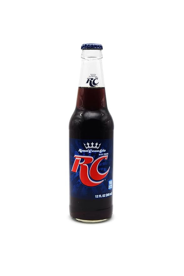 Generic RC Cola | 24 Pack of the Nostalgic Royal Crown Soda with Real Sugar | 12 oz Glass Bottles in 24 Pack with Crazy Soda Pop Bottle Opener (24 pack)