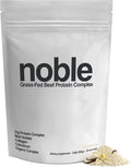 Noble Grass Fed Beef Protein Powder | Beef Protein w/Collagen Colostrum Organ Blend | Carnivore Keto Friendly | Whey Gluten Free | Muscle Gut Health Skin Joint Support | 30 Servings Vanilla
