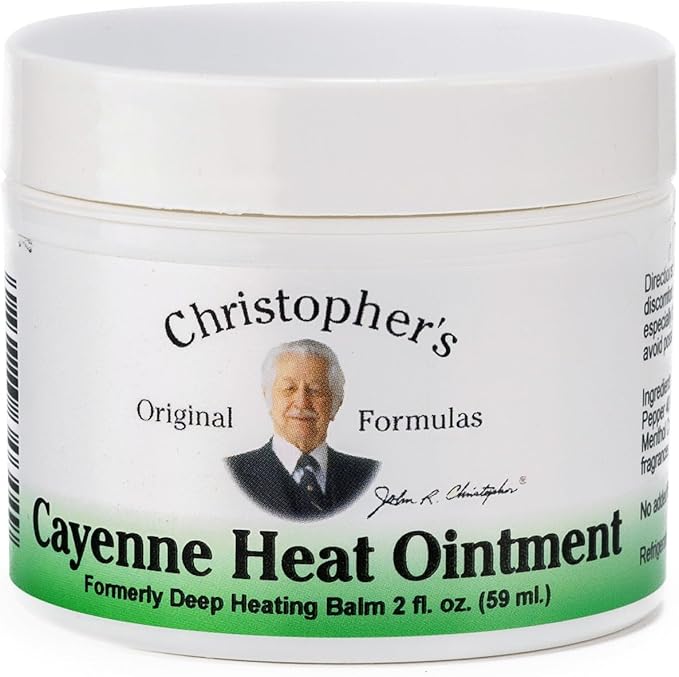 Christopher's Original Formulas Cayenne Heat Ointment Warming Herbal Topical for Discomfort &amp Circulation 2 fl oz