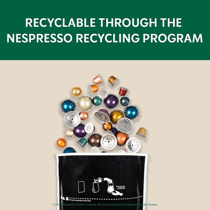 Starbucks by Nespresso Vertuo Caffè Verona Dark Roast Coffee 30-count Coffee Pods Brews 7.8 oz.