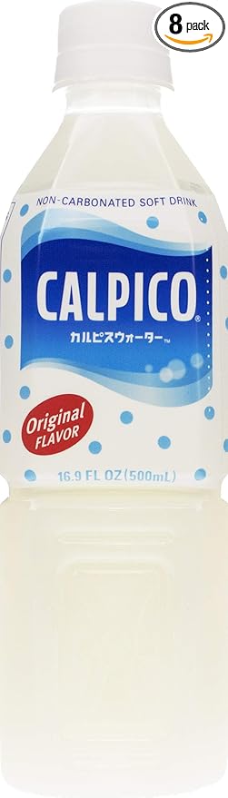 Calpico Soft Drink Water 16.9 fluid ounce (Pack of 8)