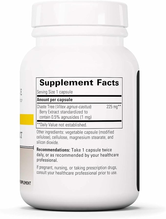 Integrative Therapeutics Vitex Extract - Period Care Supplement for Premenstrual Support* - Menstrual Supplement for Women* - Vegan Gluten-Free &amp Dairy-Free - 60 Capsules (60 Servings)
