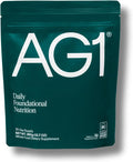 AG1 Greens Powder Refill Pouch – 75 Vitamins Multivitamin &amp Probiotic | Gut Health Support | Vegan Keto Gluten Free | Athletic Greens Supplement - Pouch Only Classic Formula