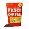 Peace Coffee Twin Cities Signature Blend Ground Dark Roast Coffee 5 lb Organic Fair Trade Nutty Bold Flavor Shade Grown Fresh Roasted