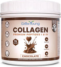 Grow Young Fitness Chocolate Collagen Protein - Promotes Skin Bones Joints Weight Loss Sugar Free (11 oz 20 Servings)