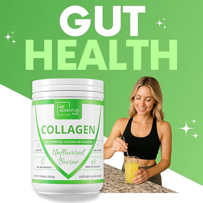 My Adventure to Fit Hydrolyzed Collagen for Women - Grass Fed Collagen Powder for Muscle Growth &amp Collagen Protein Powder - Keto Collagen Powder for Joints &amp Gut Health - Unflavored Bovine 300