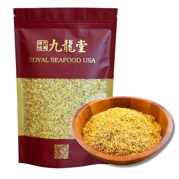 Royal Seafood USA Premium dried Golden Osmanthus flower traditional health herbs driedflower tea 4oz 九龍堂 金桂花 金桂花茶