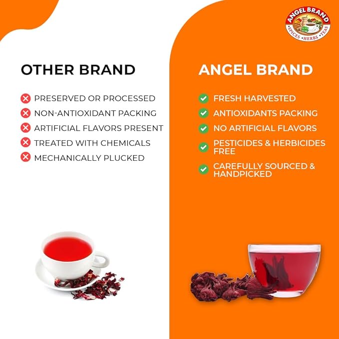Angel Brand Sorrel Tea Bags 20 – Pack of 3 – Hibiscus Flower Tea for Refreshing Flavor &amp