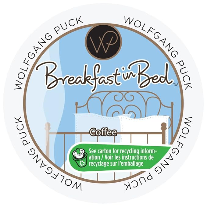 Wolfgang Puck Breakfast in Bed Coffee Single Serve Cups for Keurig 48 Count