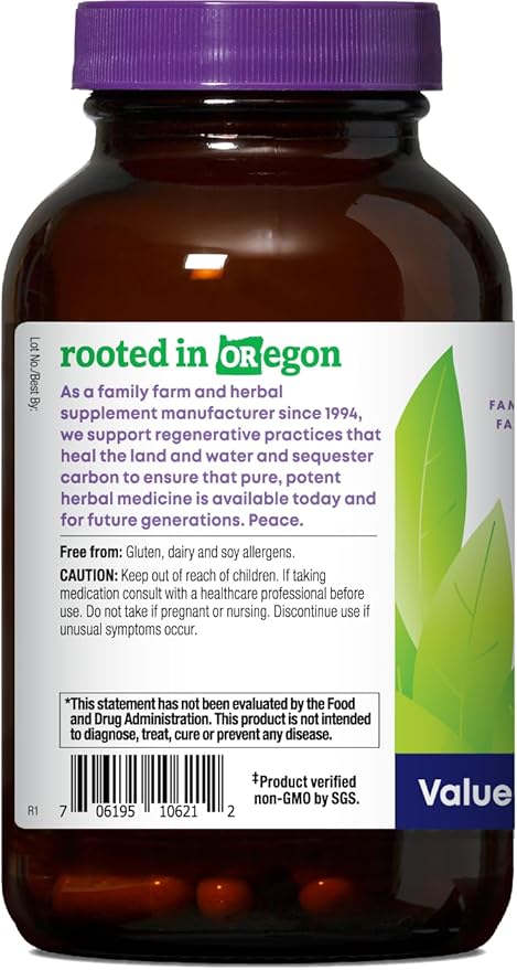 Oregon's Wild Harvest Nettle Quercetin Capsules - Verified Non-GMO - Value Size - 120 Count