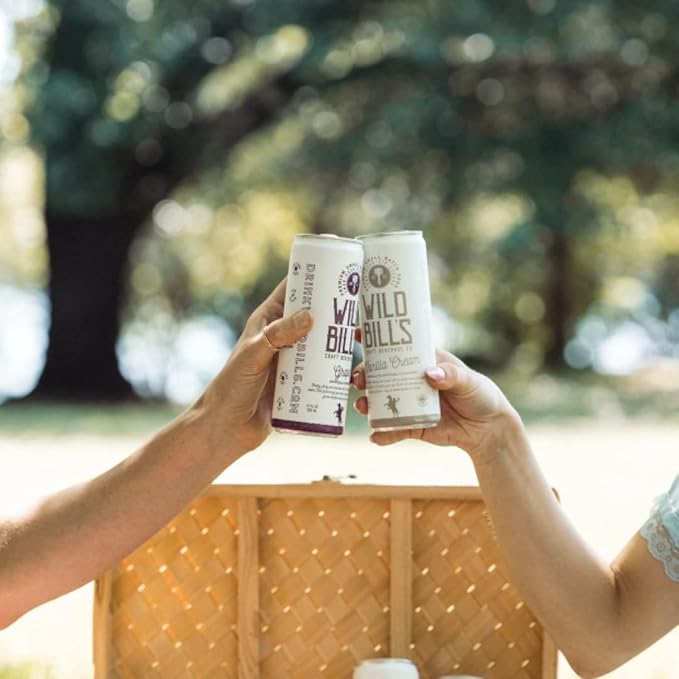 Wild Bill's Vanilla Cream Soda Classic Craft Soda Pop Soft Drinks Sodas Made with Pure Cane Sugar Caffeine Free NO High Fructose Corn Syrup Gluten Free Vegan Low Sodium 12 Oz 12 Pack