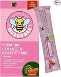 Hubby Bee Premium Collagen Booster Mix - 50000 MG Korean Hydrolyzed Marine Collagen with Japanese L-Glutathione &amp Apple Stem Cells - 10 Sachets (18g Each) (180g Watermelon)