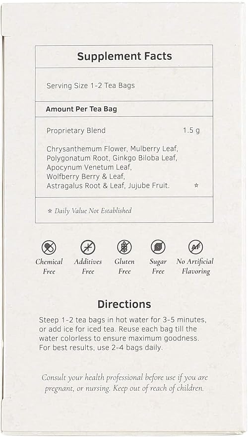 Health King Cholesterol Guard Herb Tea Teabags 20-Count Box (Pack of 4)