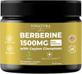 VINATURA Berberine 1500mg - Berberine Supplement with Ceylon Cinnamon Max Potency Berberine HCL - 90 Capsules