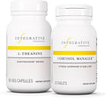Integrative Therapeutics Bundle with Cortisol Manager 30 Tablets &amp L-Theanine 60 Capsules - Cortisol Manager for Stress Support with Ashwagandha* - L-Theanine to Support a Relaxed State*