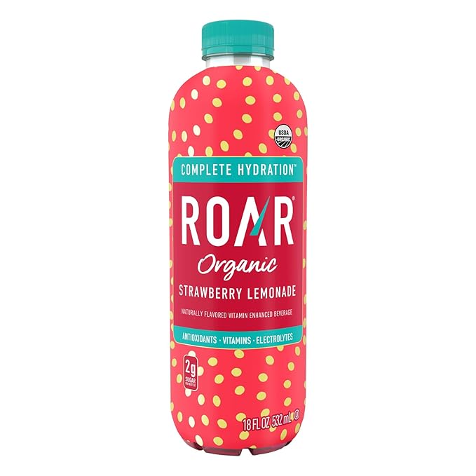 ROAR Complete Hydration Organic Variety Pack - Electrolyte Drinks Loaded with Vitamins C B5 B12 - Hydrating Beverage Non-GMO Gluten-Free - 12 pc