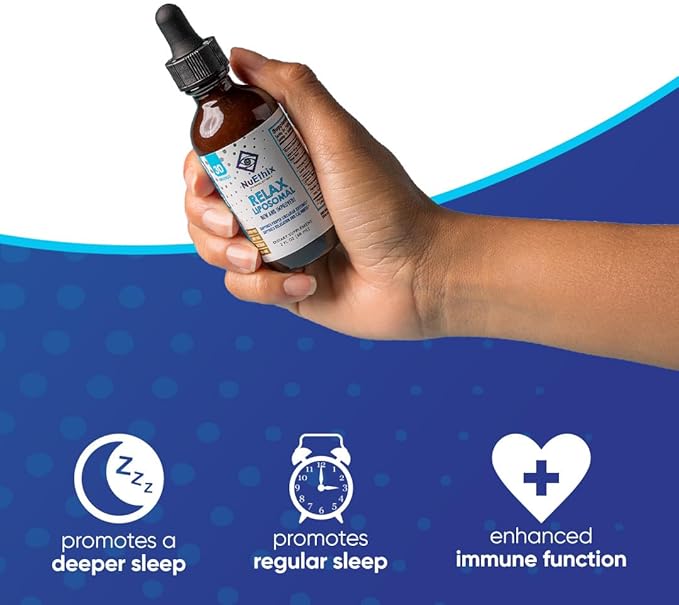 NuEthix Formulations Relax Liposomal Supplement Formula to Support Relaxation &amp Calm 2 Fluid Ounces 30 Servings