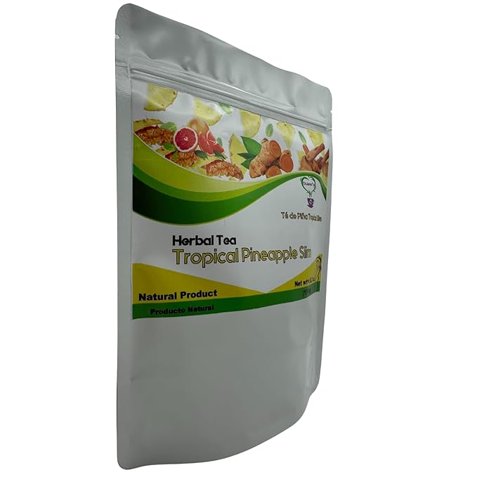 Pineapple Cinnamon Tea Quiere Te 5.3 Oz (150grams) Up to 100 cups Tropical Loose Leaf Tea Resealable Bag Piña tea Product from México 100% Naatural Piña Deshidratada Canela