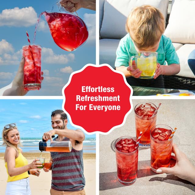Tiesta Tea - Cherry Punch Cold Brew Loose Leaf Sweet Cherry Herbal Tea Premium Iced Non-Caffeinated Cold Brew Packets Makes 64 oz of Pitcher Per Bag (Pack of 10)