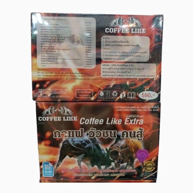 Thai Instant Coffee Like Extra Concentrated Formula Men Drink Feel Refreshed Healthcare 10 Sachets / 1 Box