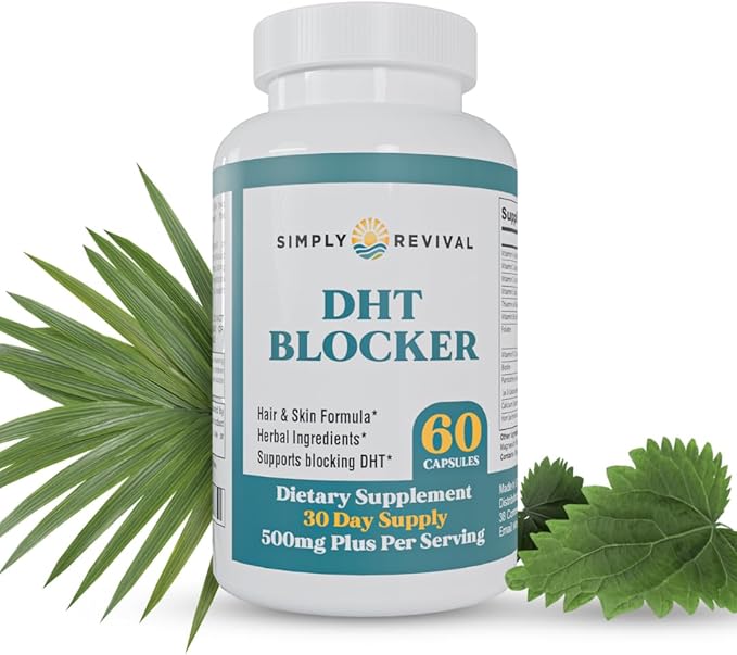 DHT Blocker for Men &amp Women – Saw Palmetto Herbal Supplement for Hair Growth – Supports Regrowth Reduces Shedding Strengthens Hair &amp Scalp – 60 Capsules