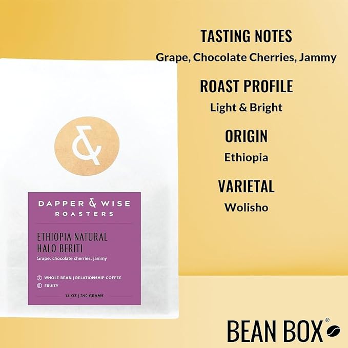 Bean Box Coffee Sampler - Roasted by Dapper 4-Pack Freshly Ground Coffee Gourmet Coffee