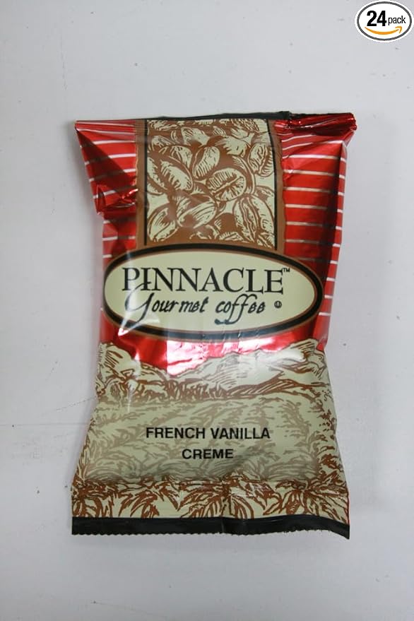 Pinnacle Flavored Ground Coffee 24/2.25 oz packets (French Vanilla Creme)