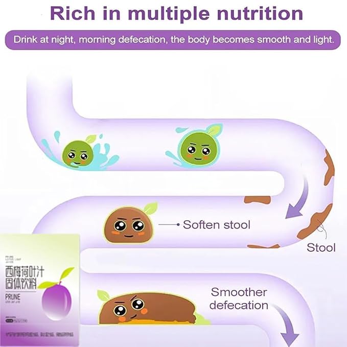 Prune Lotus Leaf Juice Prune Juice Organic Prune Lotus Leaf Juice Prune Juice for Constipation for Big Belly and Fat People (5box)