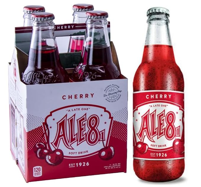 Ale-8-One Cherry Soda 4 Pack 48 fl oz (Pack of 6)