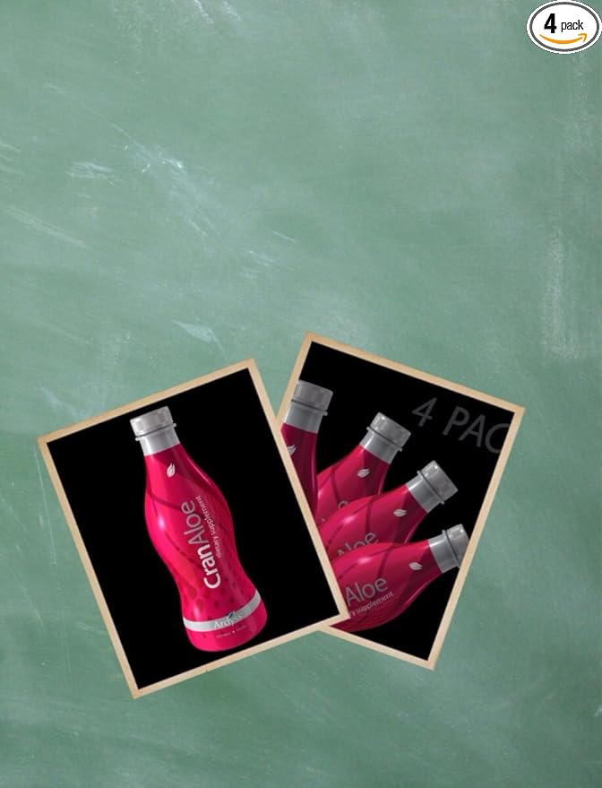 4 Pack Ardyss Cran Aloe Supplement Juice 750 ML