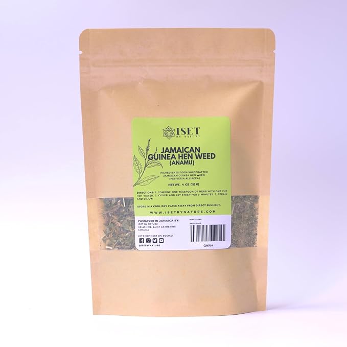 Jamaican Guinea Hen Weed Loose leaf Anamu Tea 4 oz
