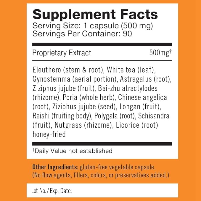 Herbalogic - Fixed Focus HD Herb Capsules - Supports Calm Attention &amp Sustained Mental Focus - Contains White Tea a Naturally Balanced Source of L-Theanine &amp Caffeine - 90 Cap Count