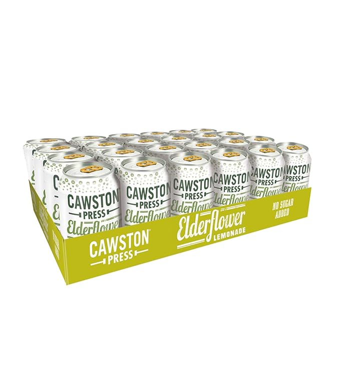 Cawston Press Sparkling Elderflower Lemonade 11.15 Ounce Cans (Pack of 24)