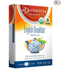 Davidson's Organics English Breakfast 8-count Tea Bags Pack of 12
