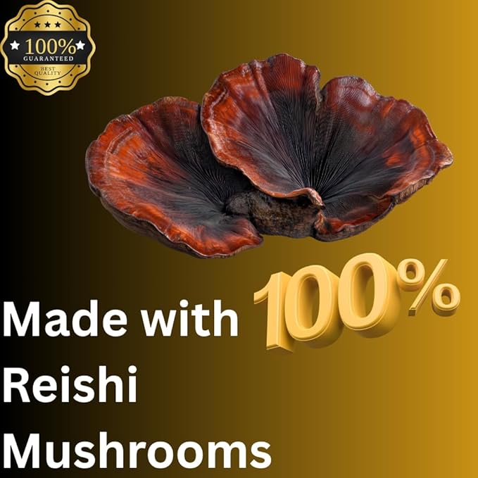 Reishi Tincture Daily Supplement Double Extracted for High Potency 2 Fl oz 60 doses