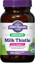 Oregon's Wild Harvest Certified Organic Milk Thistle USDA Certified Organic Herbal Supplement 90 Count