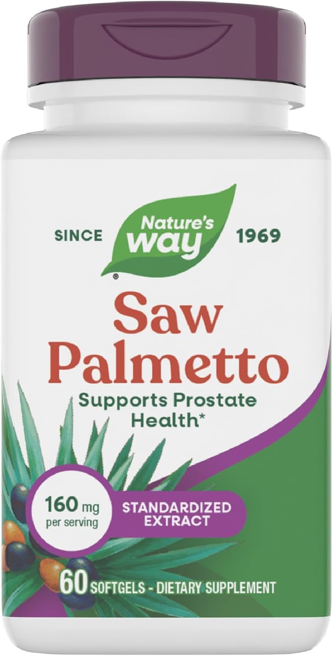 Nature's Way Saw Palmetto 160 mg per serving 60 Softgels