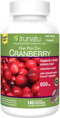 Cranberry 650 mg Compatible with Nature 140 Vegetarian Capsules 140 Day Supply