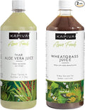 Kapiva Aloe Vera Juice + Wheatgrass Juice (1L+1L)