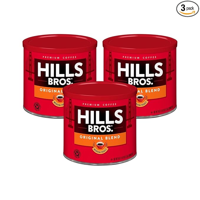 Hills Bros Original Blend Medium Roast Coffee 26 Ounce (Pack of 3)
