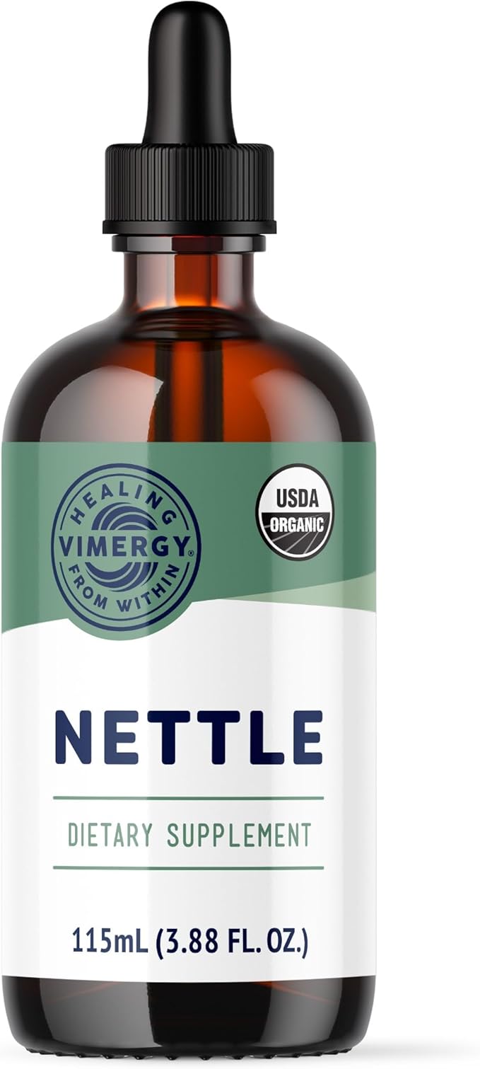 Vimergy Nettle – Superfood for Healthy Cellular Response* – Promotes Bone Health* – USDA Certified Organic Vegan Gluten-Free – 115 mL (57 Servings)