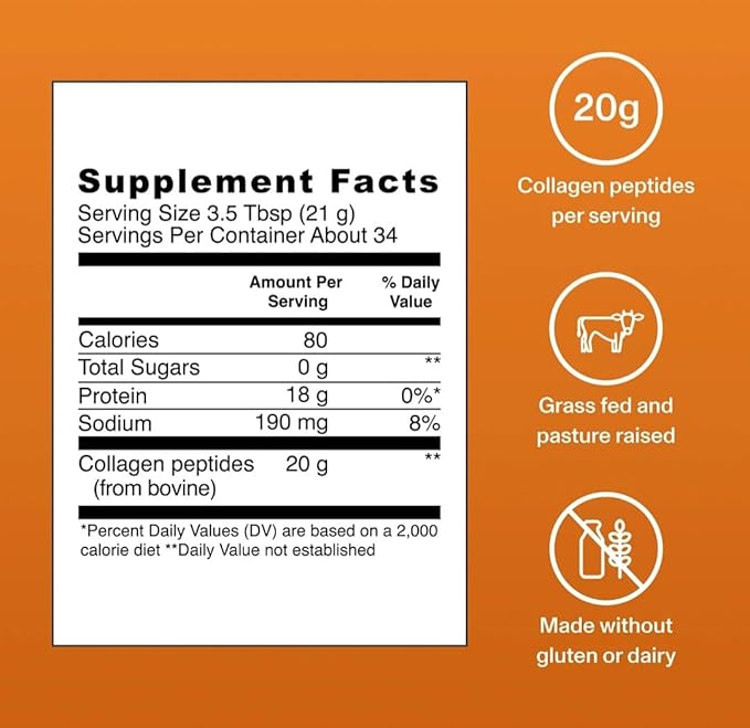 Vital Proteins Collagen Peptides Powder Salted Caramel 25.7 0z