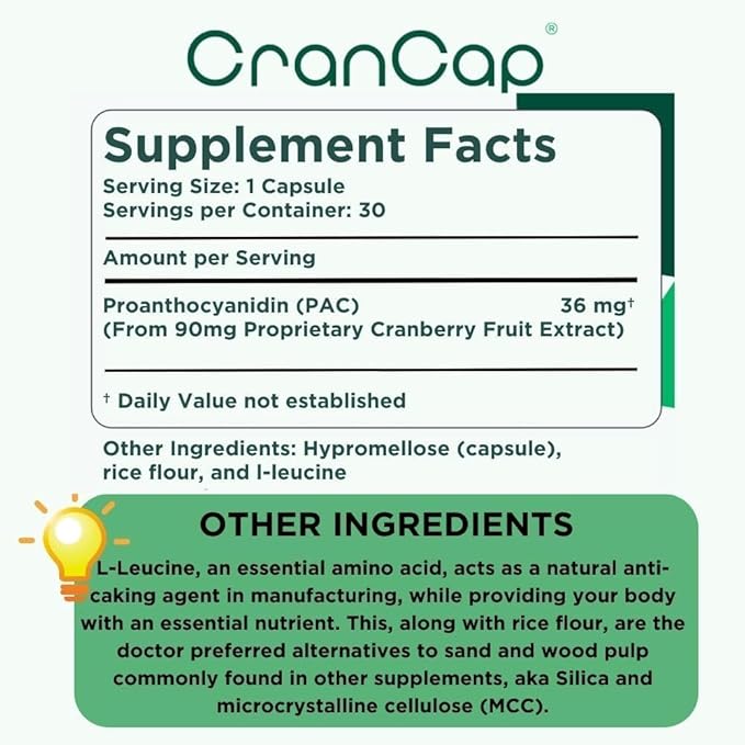 Cranberry Pills - Urinary Tract Health Cranberry Supplement - 36mg of Potent PACs - Non GMO Vegan Gluten Free - by Heale - 180 Capsules