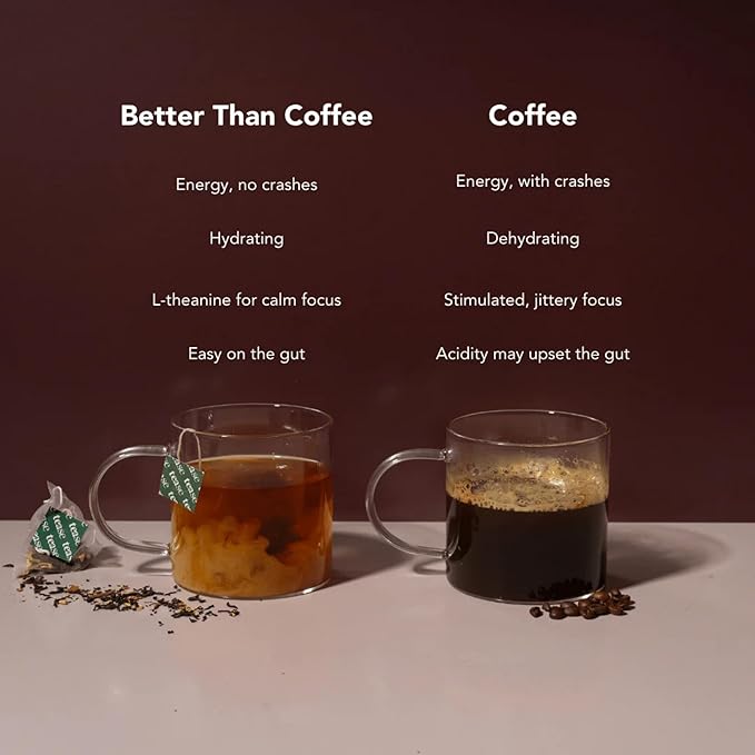 Tease Tea Organic Black Tea - Better Than Coffee Herbal Tea Redefine Your Mornings Organic Black Loose Leaf Herbal Tea Made with Apple Blackberry Leaves for a Perfect Daily Boost