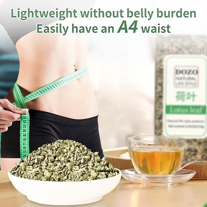 DOZO Lotus Leaf Lotus Leaves Tea Dried 11.98oz/340g Natural Loose Leaf Tea100% Herbal Tea Vegan Caffeine-Free 荷叶茶 荷葉